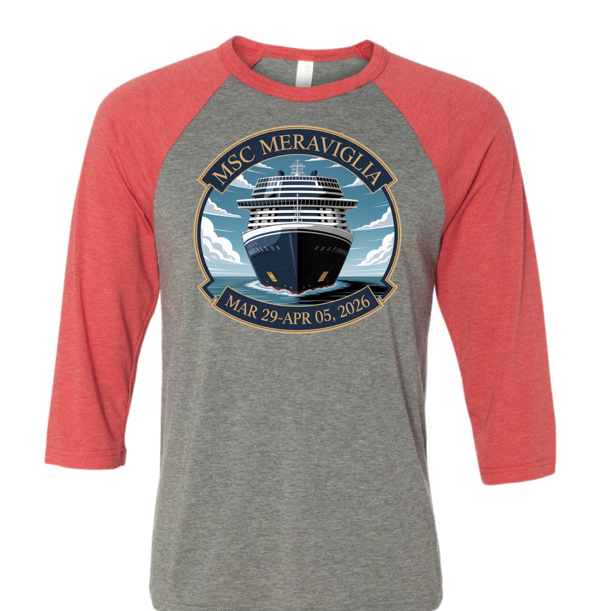 GREY/LT RED TRIBLEND - FRONT