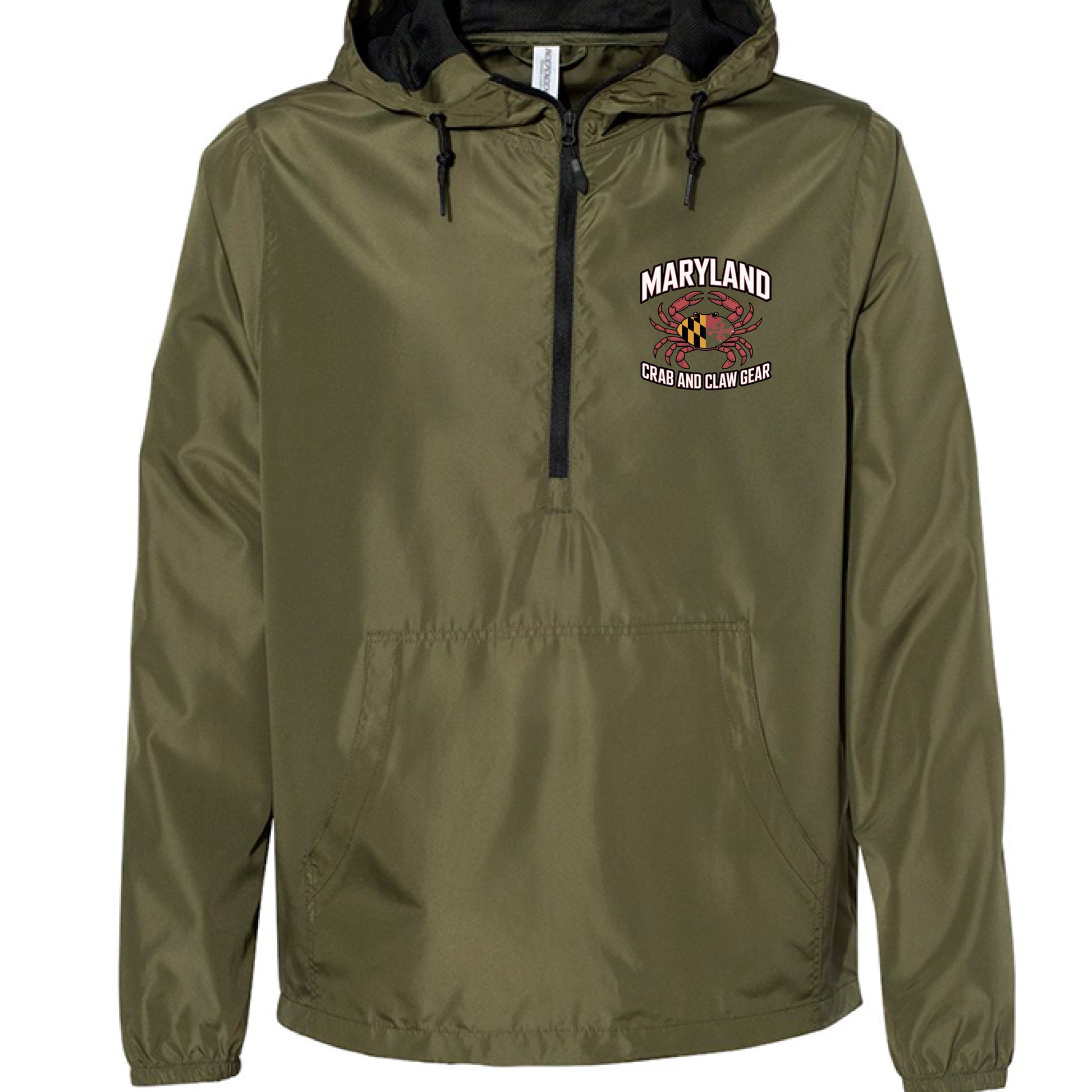 Army/ Black Zipper - FRONT